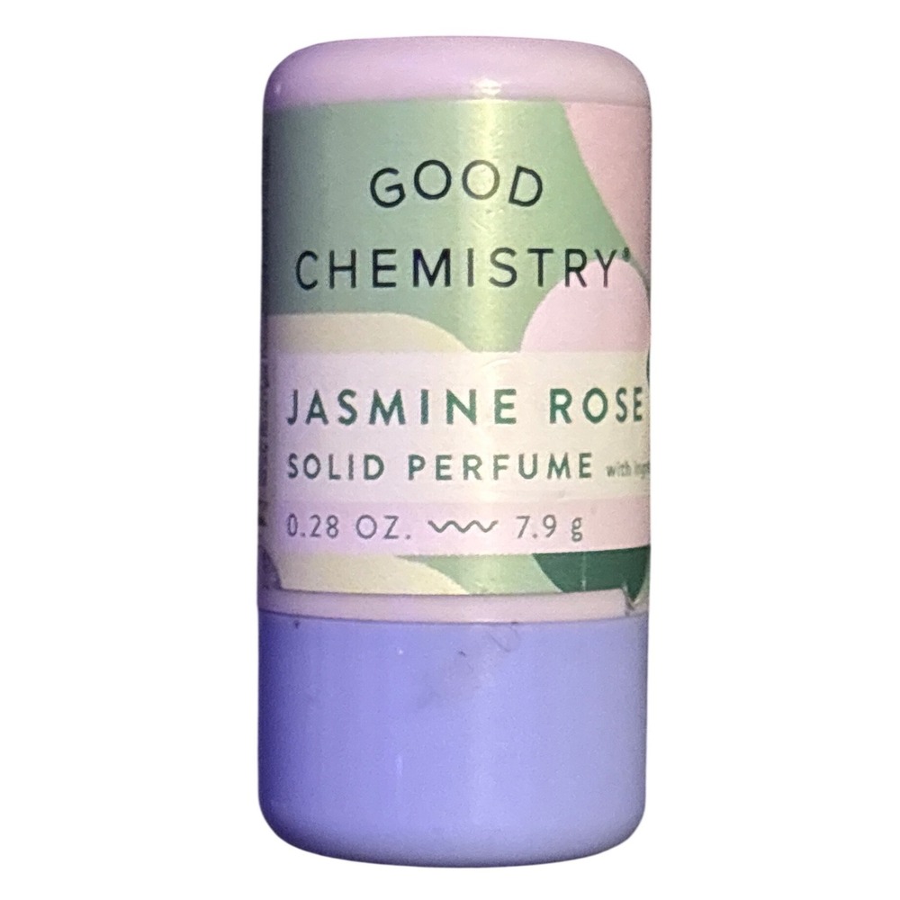 NEW Good Chemistry Jasmine Rose Solid Perfume Stick Floral Musk Vegan 0.28 oz